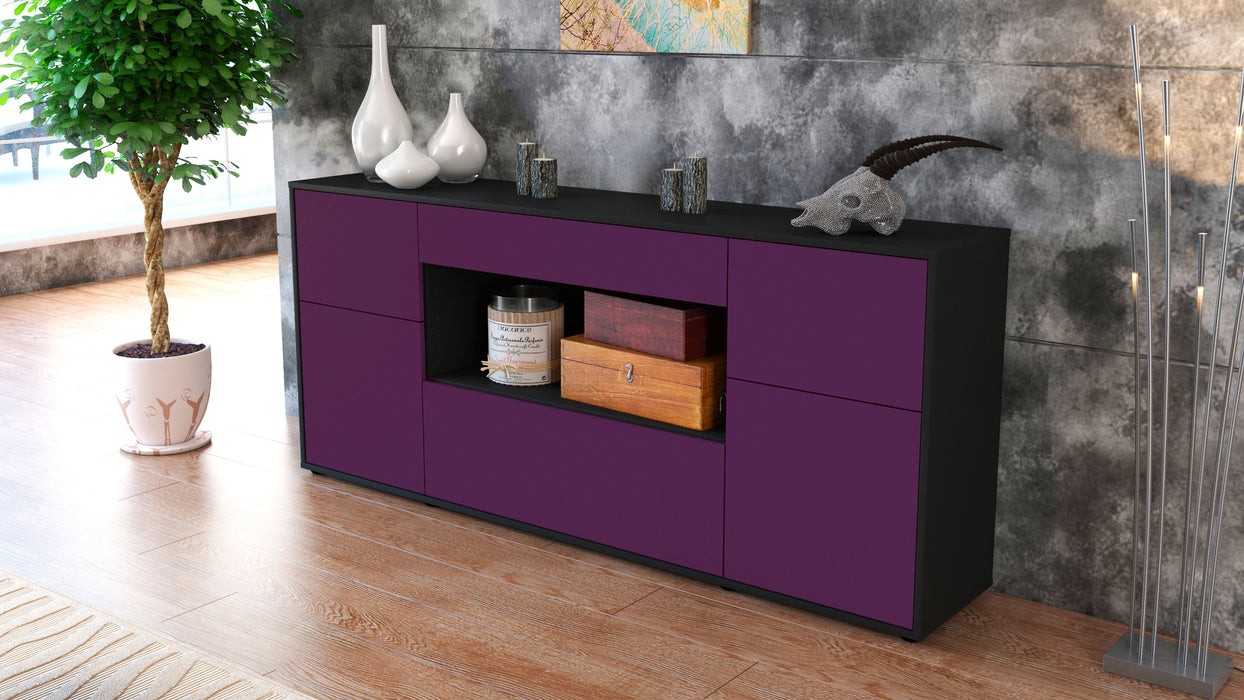 Sideboard Fabiola, Lila (180x79x35cm)