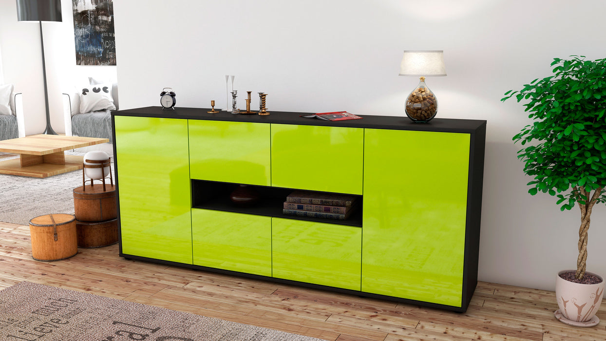 Sideboard Farina, Grün (180x79x35cm)