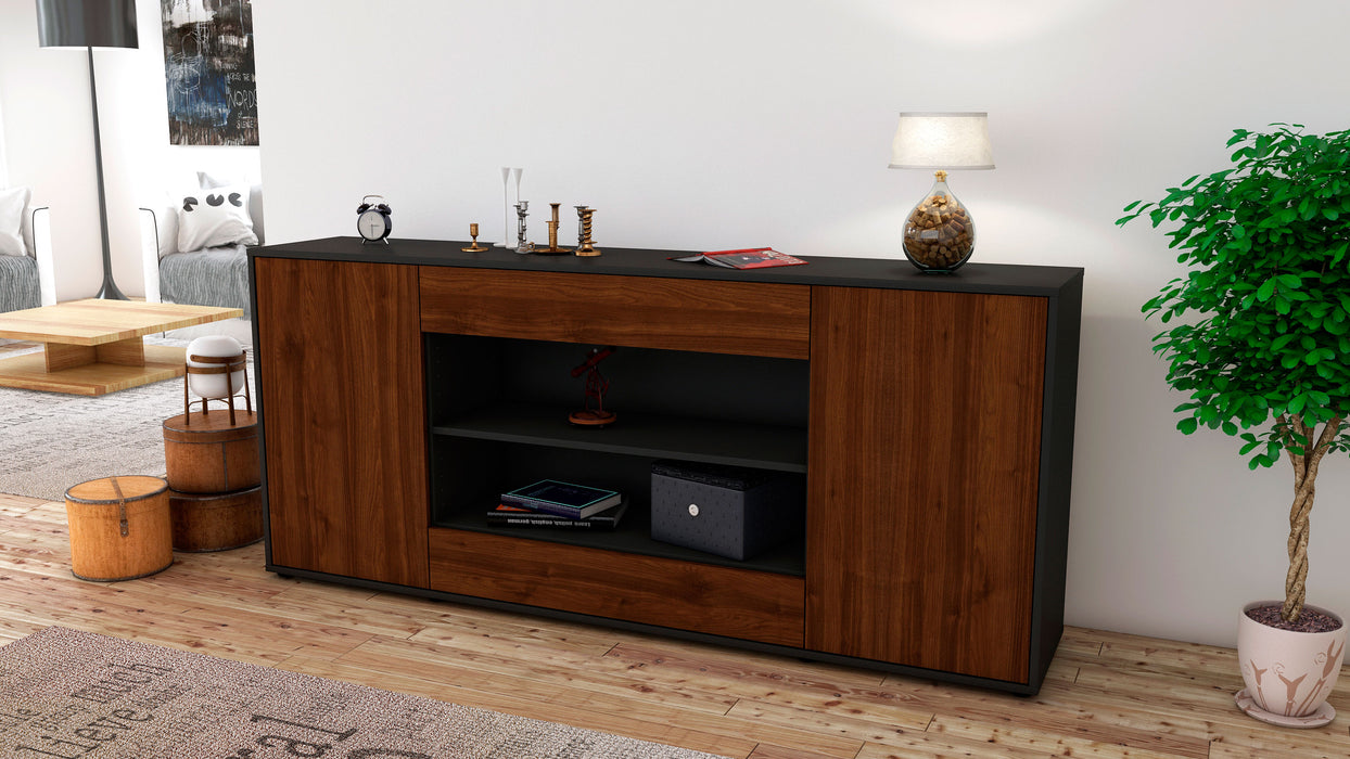 Sideboard Feli, Walnuss (180x79x35cm)