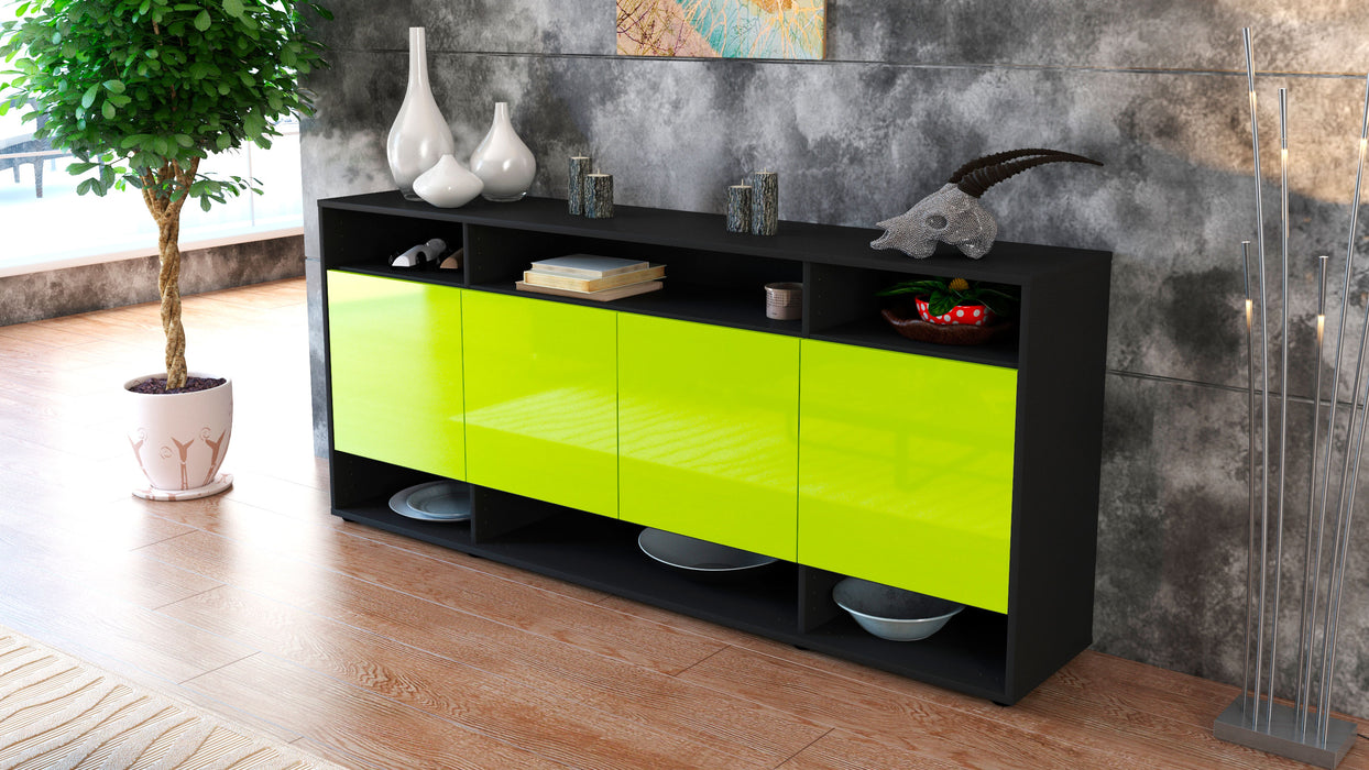 Sideboard Felia, Grün (180x79x35cm)