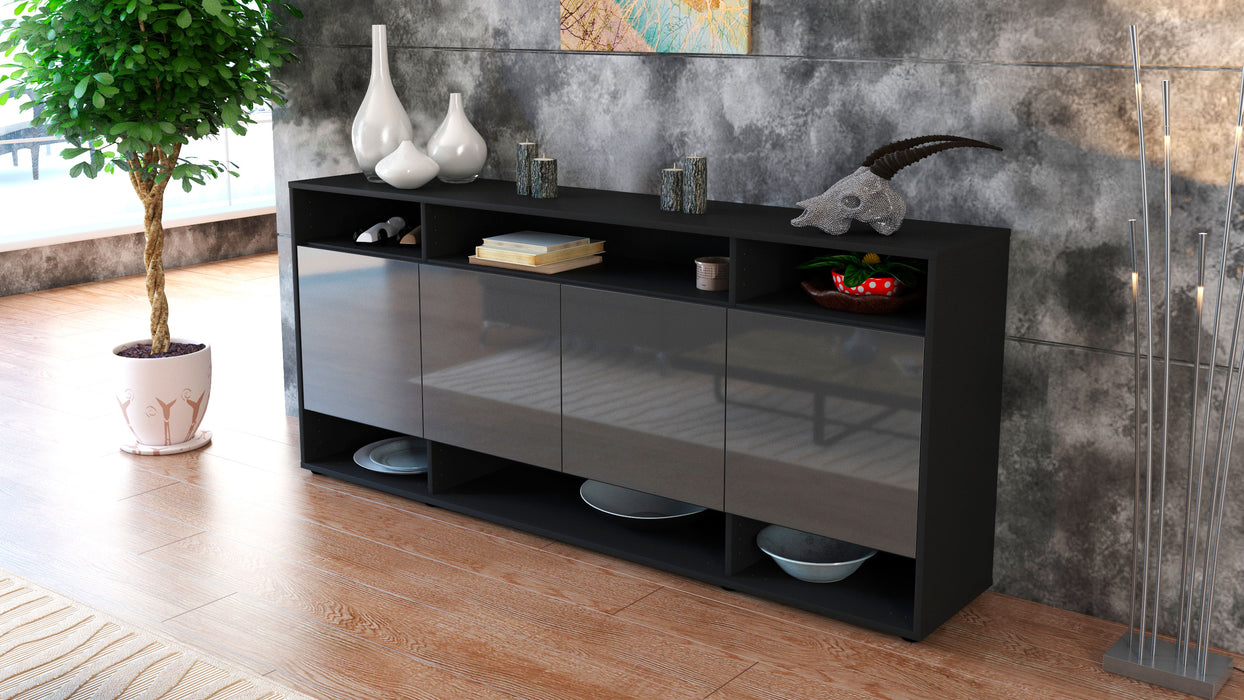 Sideboard Felia, Grau (180x79x35cm)