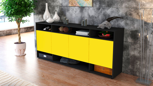 Sideboard Felia, Gelb (180x79x35cm)