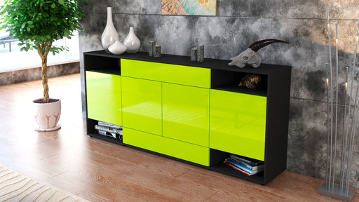 Sideboard Felicia, Grün (180x79x35cm)