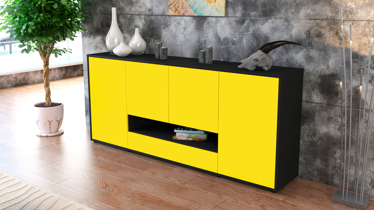 Sideboard Felicitas, Gelb (180x79x35cm)