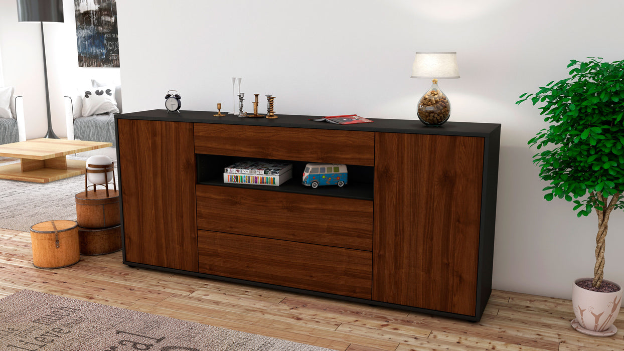 Sideboard Filippa, Walnuss (180x79x35cm)