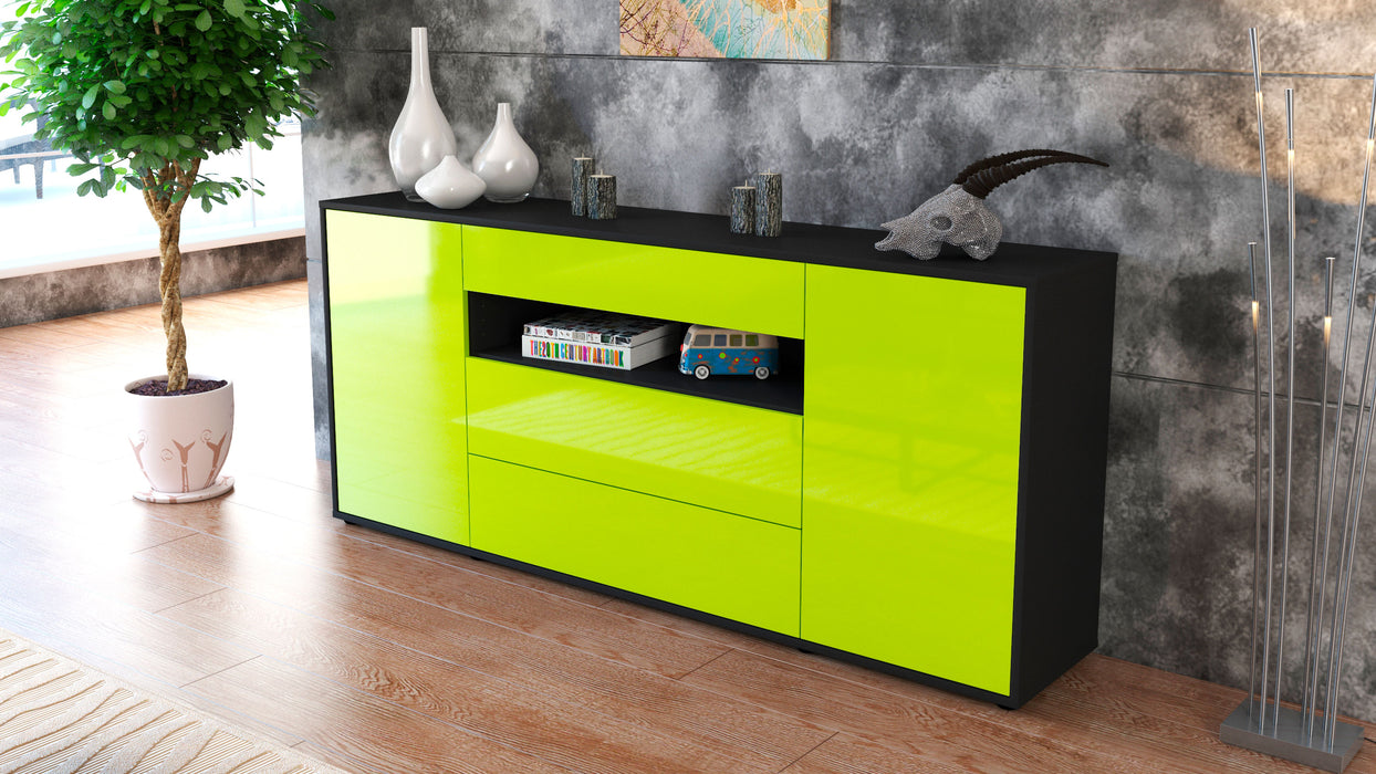 Sideboard Filippa, Grün (180x79x35cm)