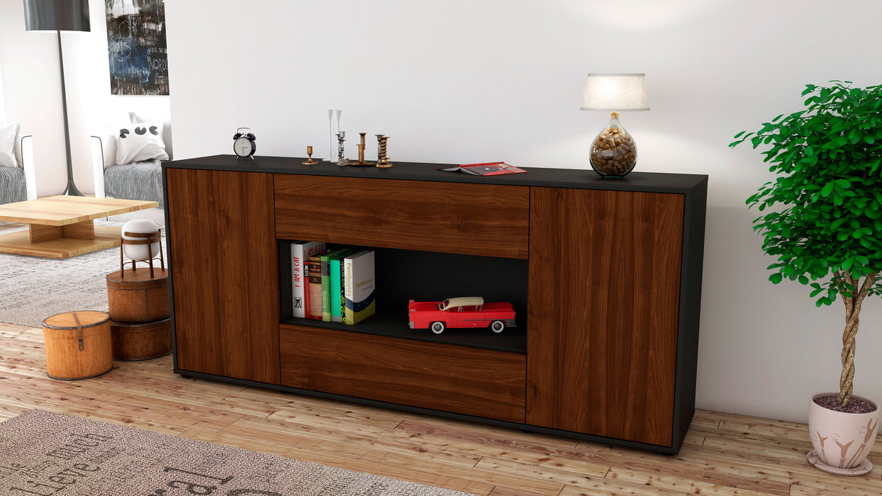 Sideboard Filomena, Walnuss (180x79x35cm)