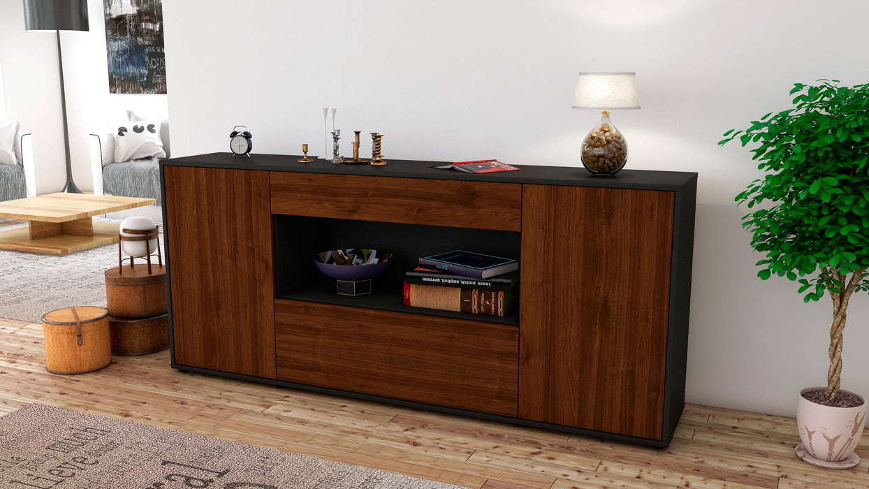 Sideboard Fiora, Walnuss (180x79x35cm)