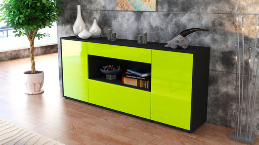 Sideboard Fiora, Grün (180x79x35cm)