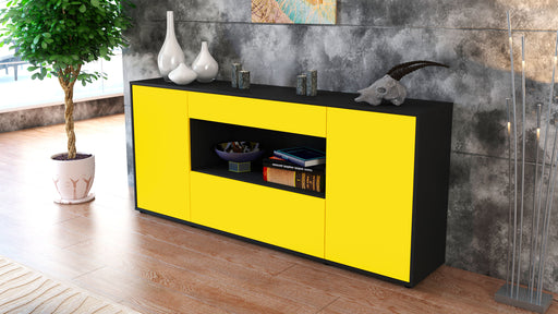 Sideboard Fiora, Gelb (180x79x35cm)