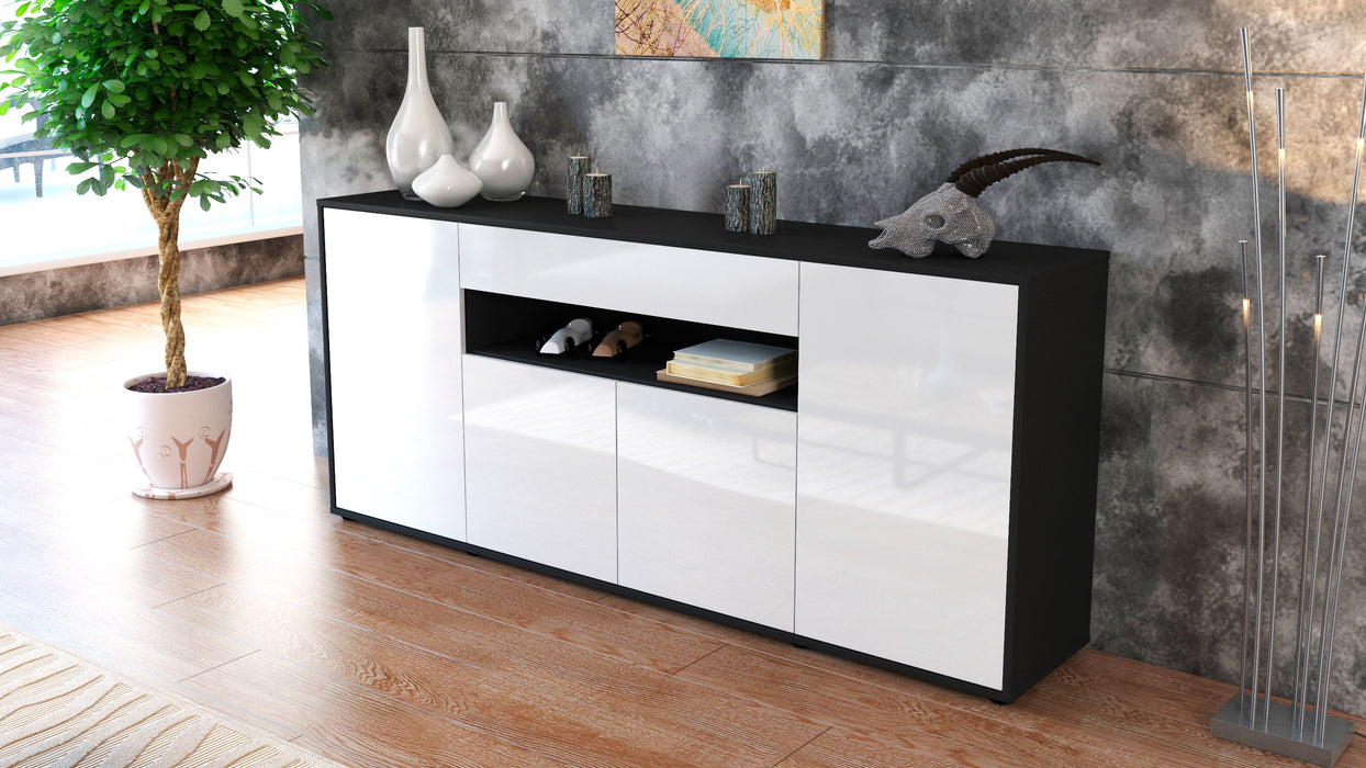 Sideboard Fiorella, Weiß (180x79x35cm)