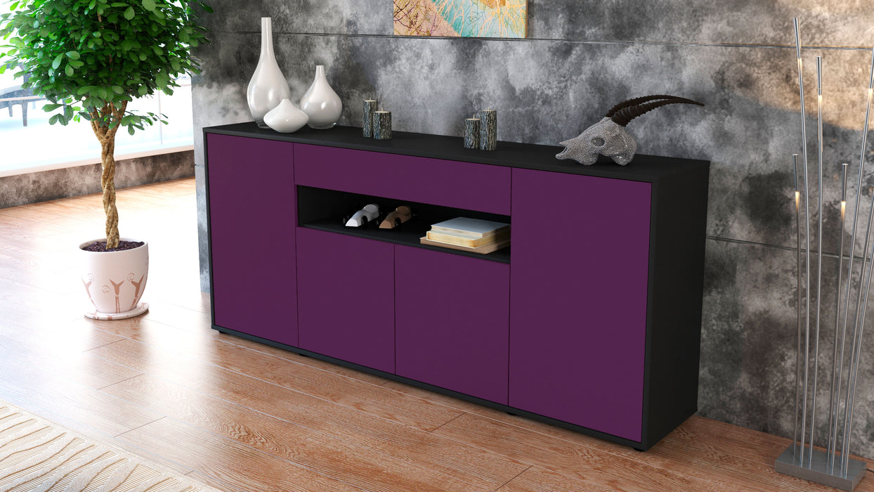 Sideboard Fiorella, Lila (180x79x35cm)