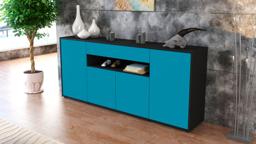 Sideboard Fiorella, Türkis (180x79x35cm)