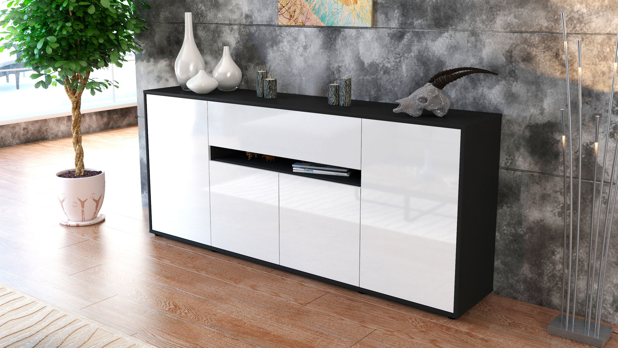 Sideboard Flavia, Weiß (180x79x35cm)