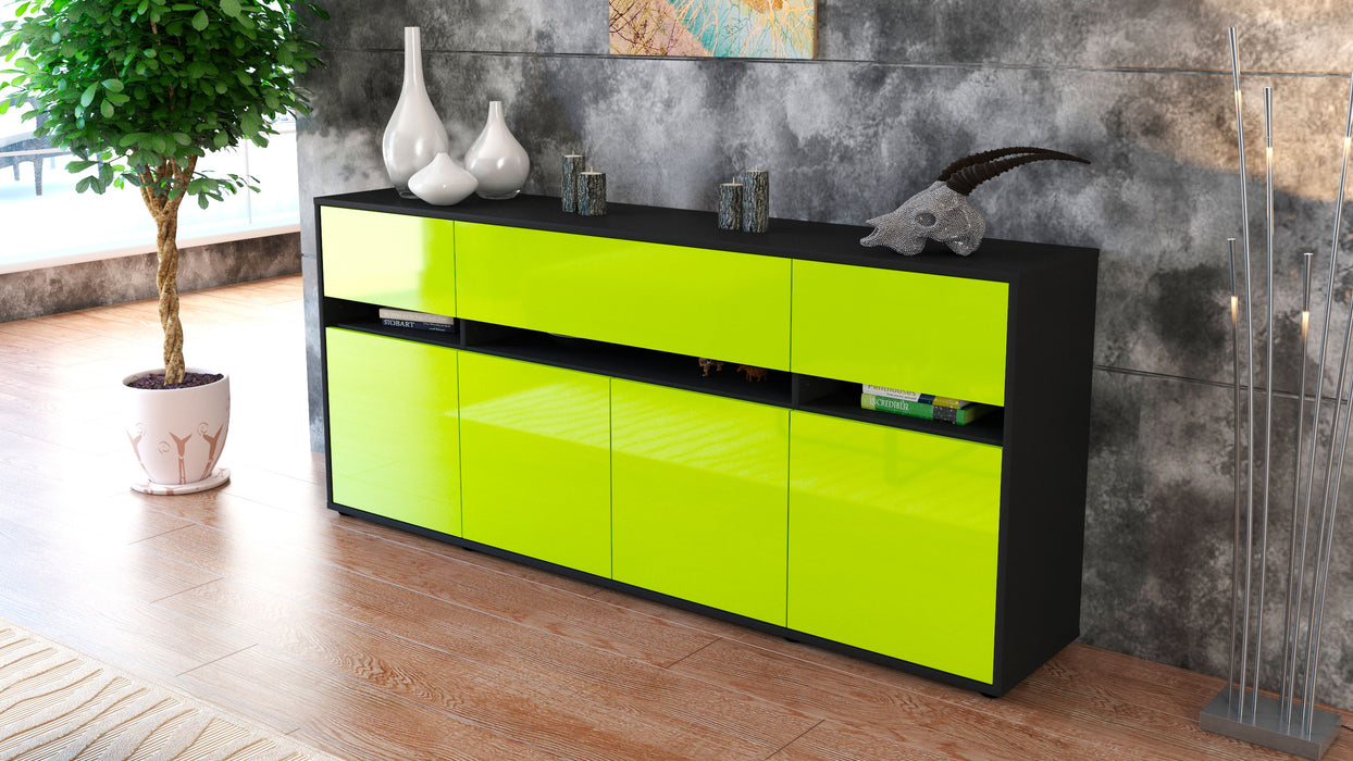 Sideboard Flora, Grün (180x79x35cm)