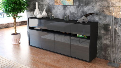 Sideboard Flora, Grau (180x79x35cm)