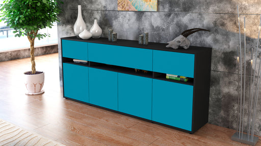 Sideboard Flora, Türkis (180x79x35cm)