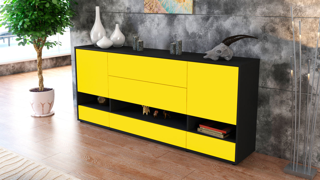 Sideboard Florentina, Gelb (180x79x35cm)