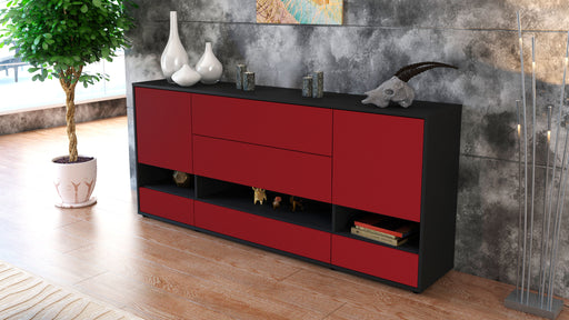 Sideboard Florentina, Bordeaux (180x79x35cm)