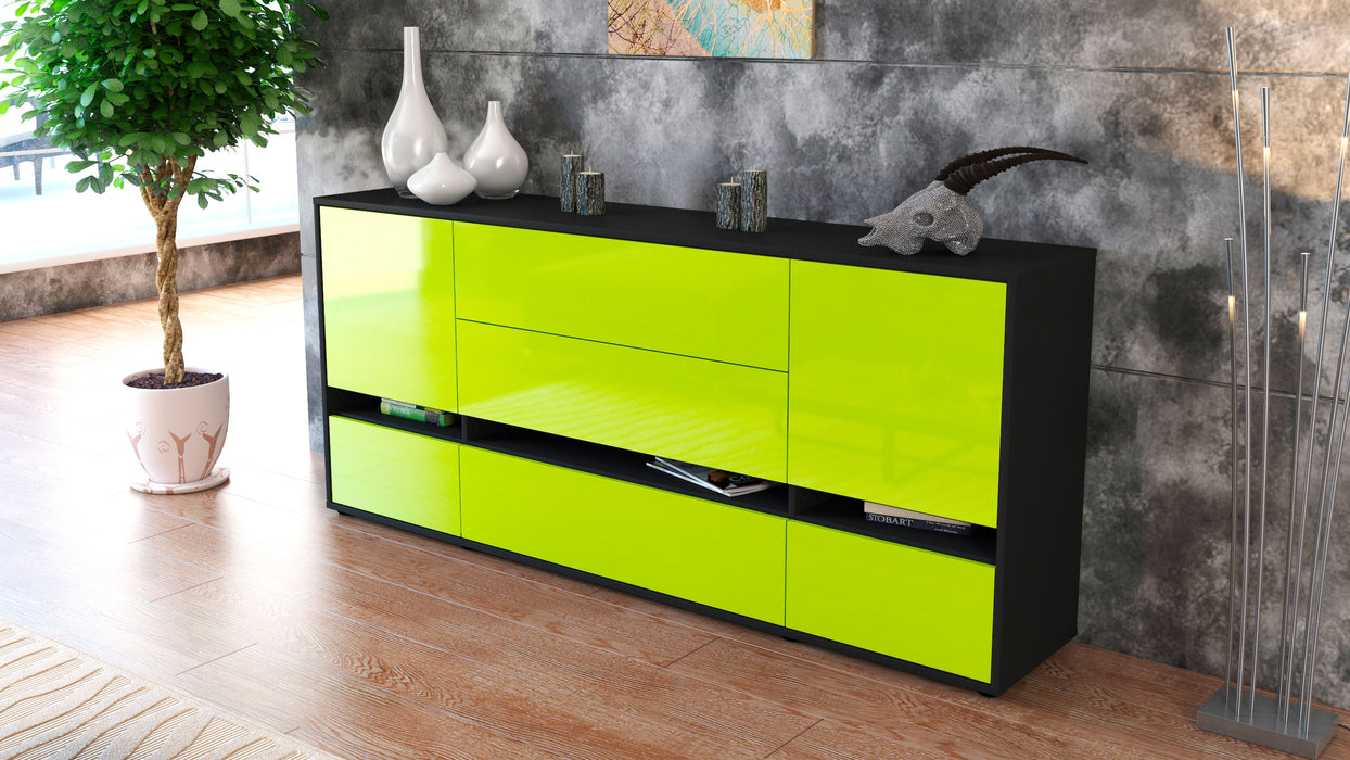 Sideboard Floriana, Grün (180x79x35cm)