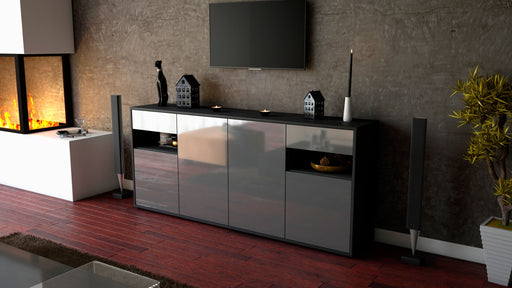 Sideboard Franca, Grau (180x79x35cm)