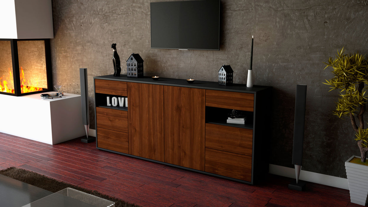 Sideboard Francesca, Walnuss (180x79x35cm)