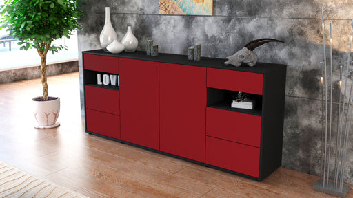 Sideboard Francesca, Bordeaux (180x79x35cm)