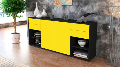 Sideboard Franka, Gelb (180x79x35cm)