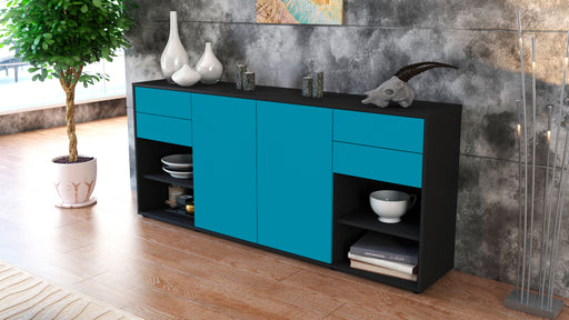 Sideboard Franka, Türkis (180x79x35cm)