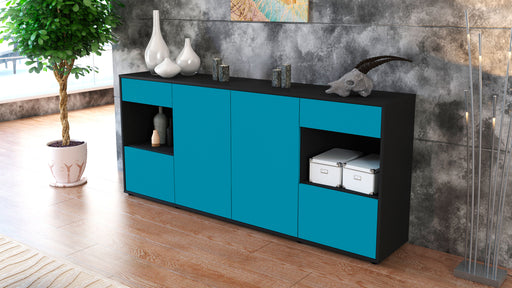 Sideboard Gabriella, Türkis (180x79x35cm)