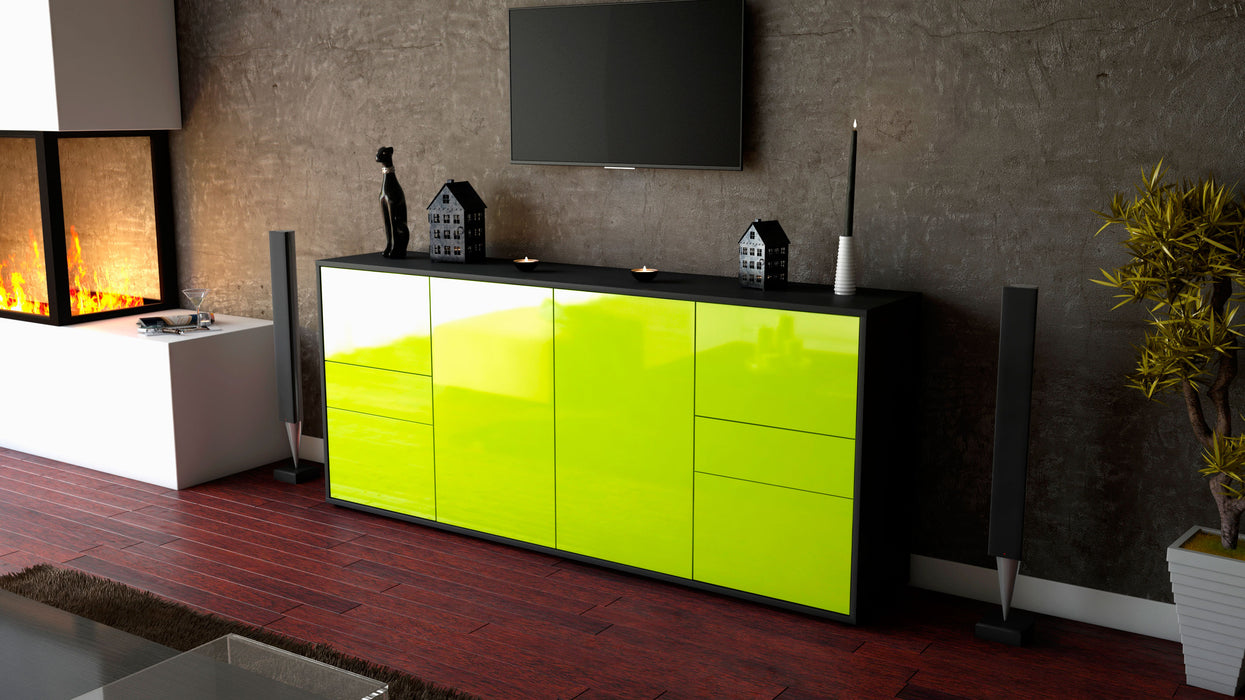 Sideboard Gemma, Grün (180x79x35cm)