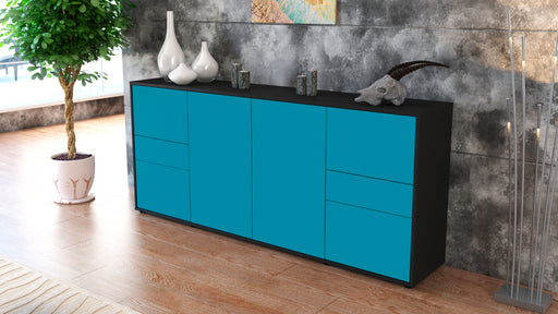 Sideboard Gemma, Türkis (180x79x35cm)