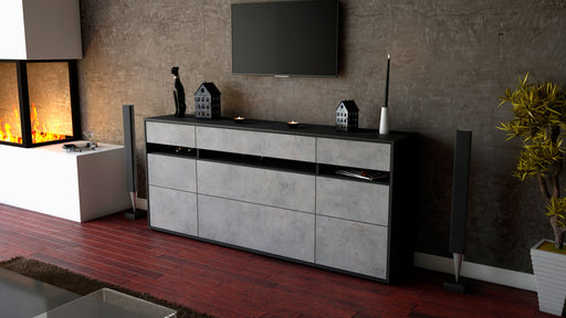 Sideboard Giada, Beton (180x79x35cm)