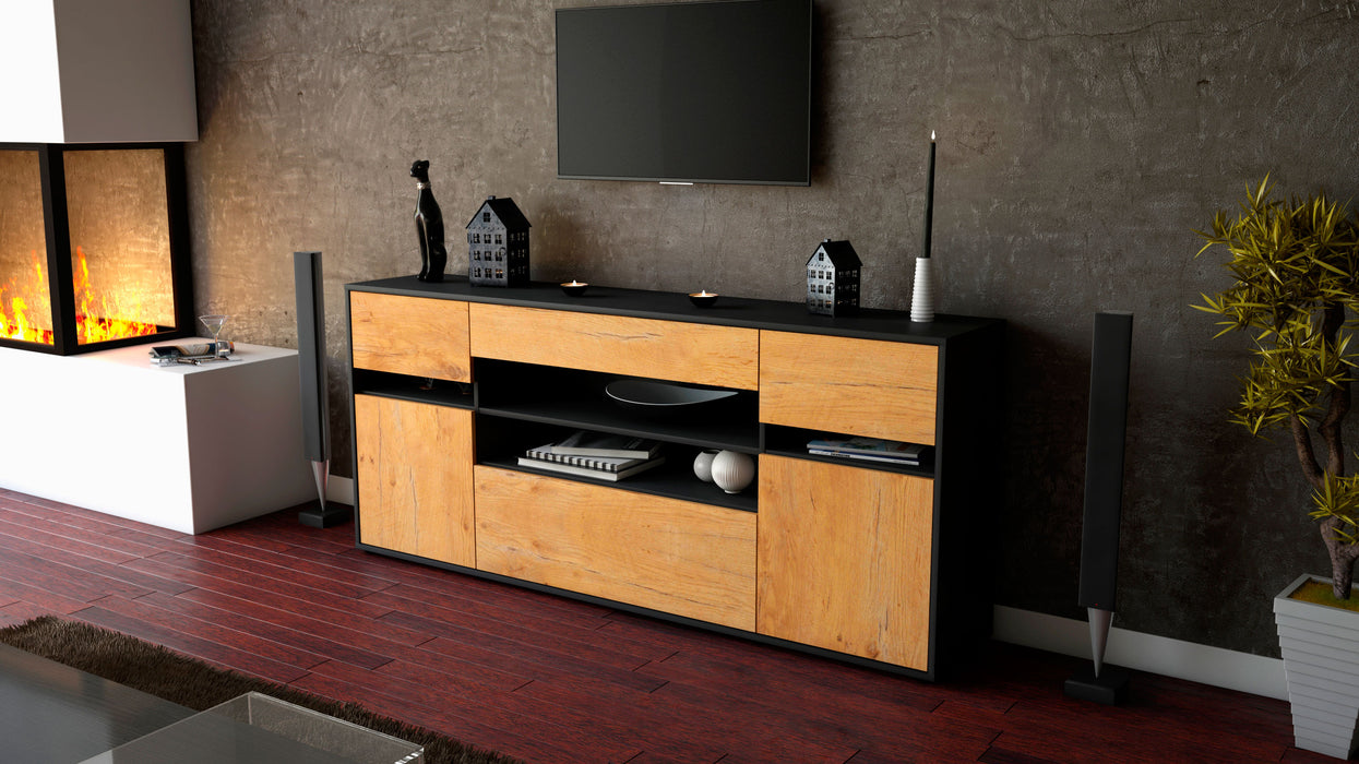 Sideboard Gina, Eiche (180x79x35cm)