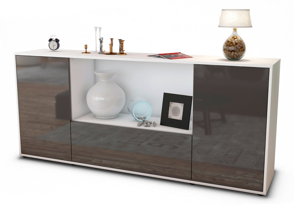 Sideboard Ella, Grau (180x79x35cm)