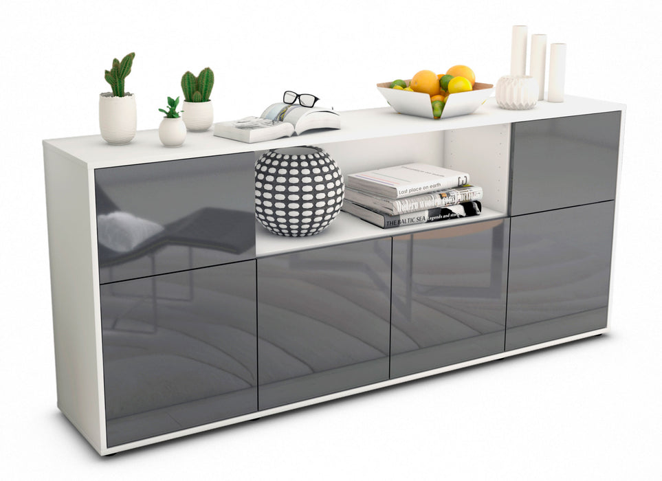 Sideboard Ermentrude, Grau (180x79x35cm)