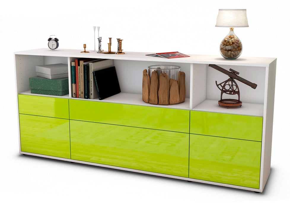 Sideboard Estella, Grün (180x79x35cm)