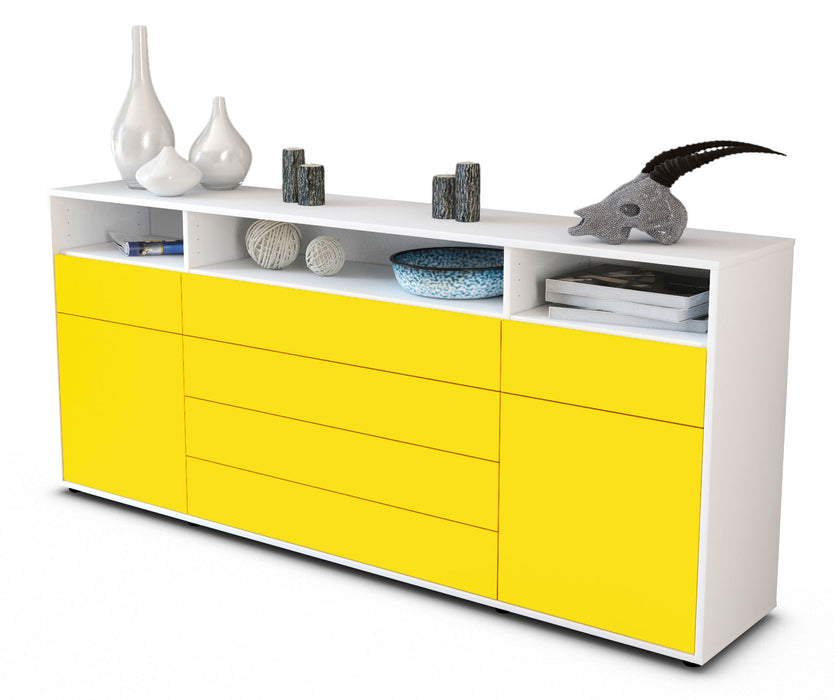 Sideboard Evelina, Gelb (180x79x35cm)