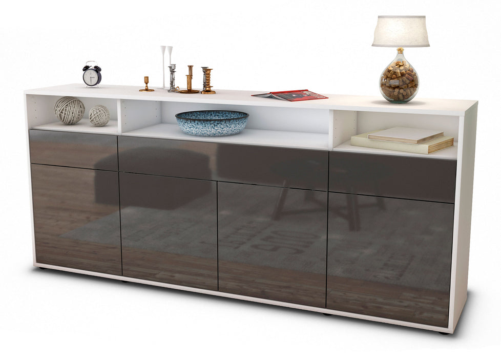 Sideboard Ezia, Grau (180x79x35cm)