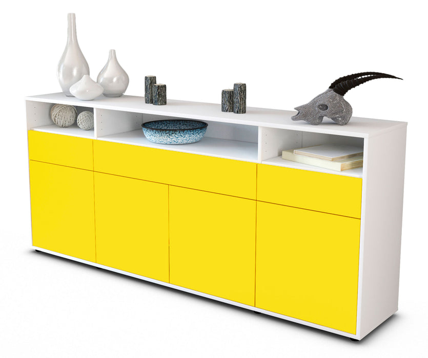 Sideboard Ezia, Gelb (180x79x35cm)