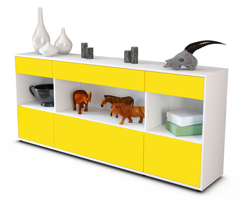 Sideboard Fabiana, Gelb (180x79x35cm)