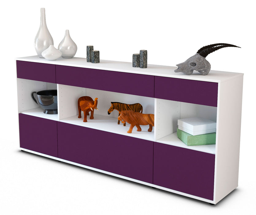 Sideboard Fabiana, Lila (180x79x35cm)