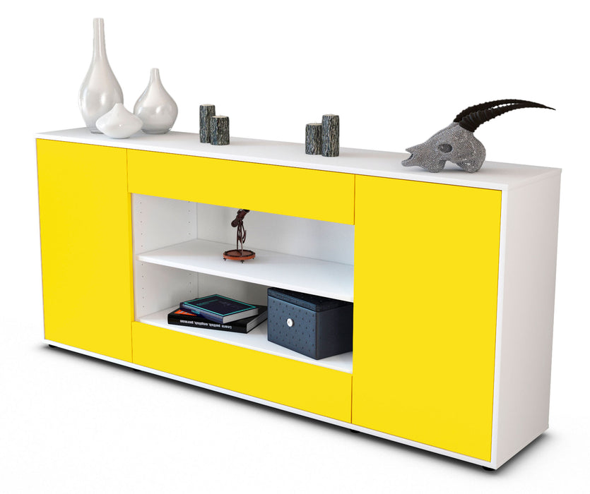 Sideboard Feli, Gelb (180x79x35cm)