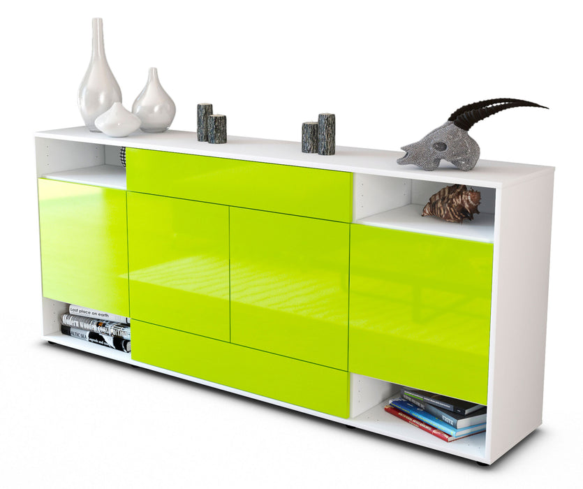 Sideboard Felicia, Grün (180x79x35cm)