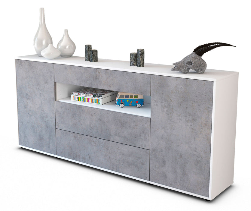 Sideboard Filippa, Beton (180x79x35cm)