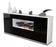 Sideboard Fiora, Schwarz (180x79x35cm)