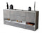 Sideboard Florentina, Beton (180x79x35cm)