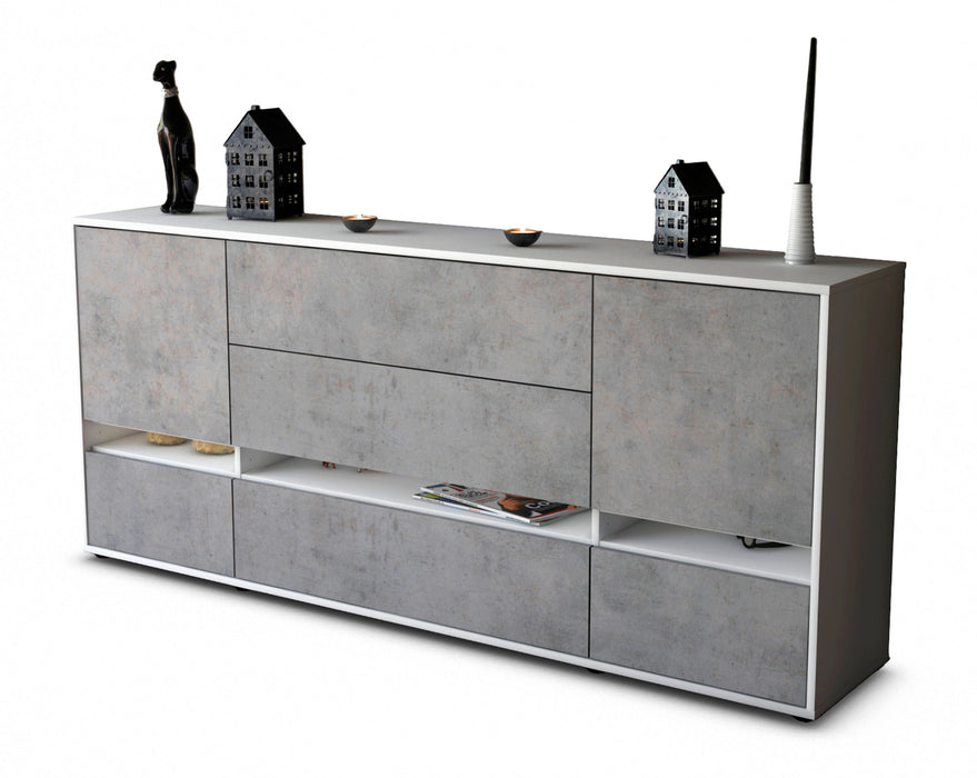 Sideboard Floriana, Beton (180x79x35cm)