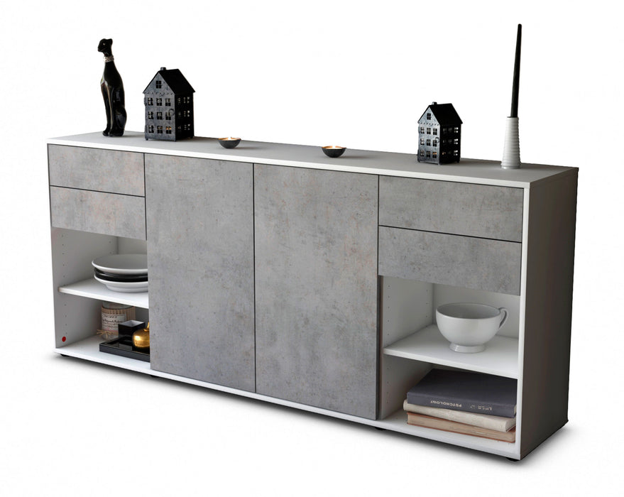 Sideboard Franka, Beton (180x79x35cm)