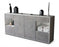 Sideboard Gabriella, Beton (180x79x35cm)